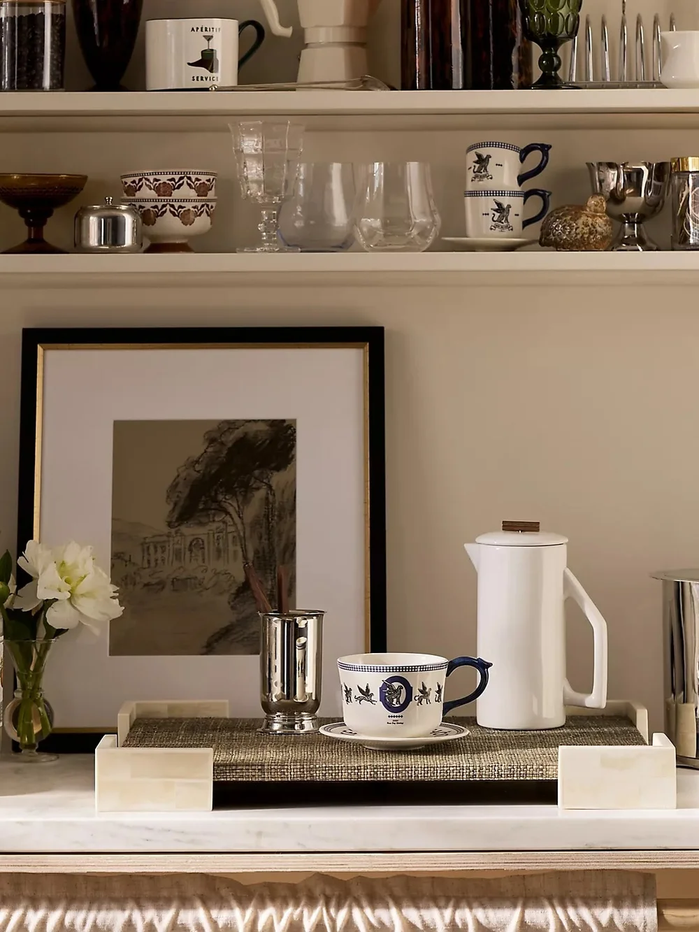 Anthropologie elegant white